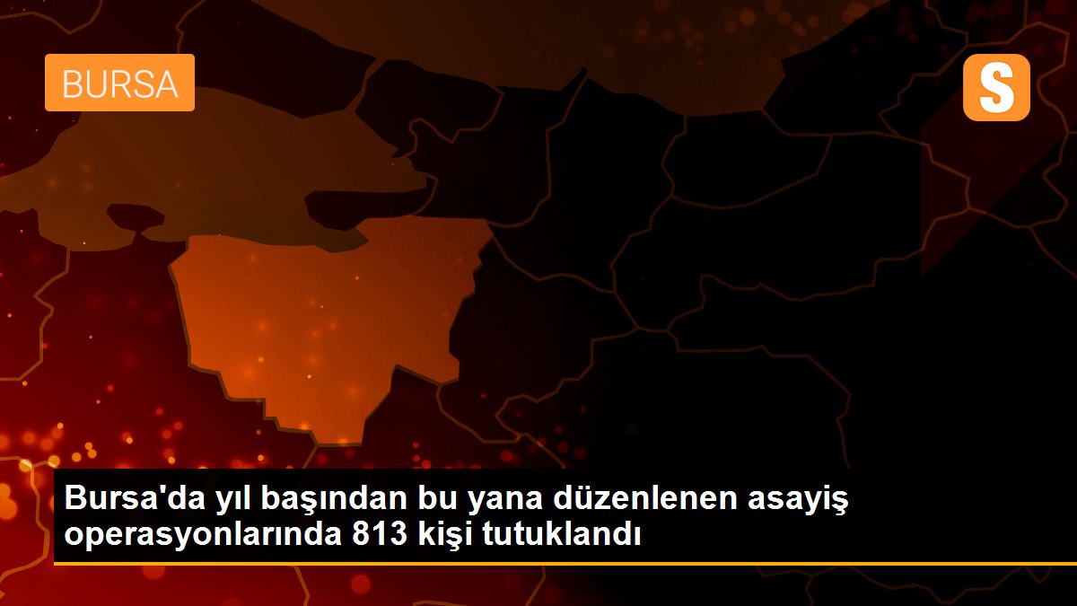 Bursa\'da yıl başından bu yana düzenlenen asayiş operasyonlarında 813 kişi tutuklandı