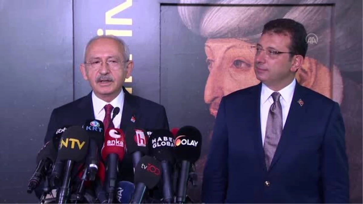 CHP Genel Başkanı Kılıçdaroğlu, Fatih\'in portresinin ön gösterimine katıldı