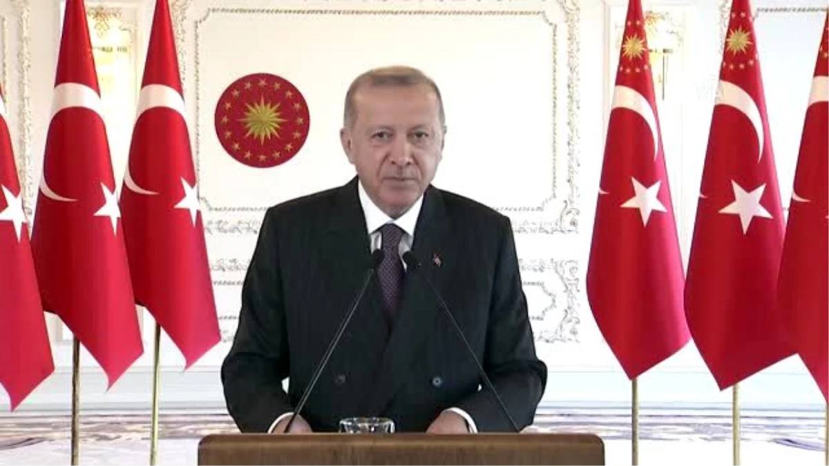 Cumhurbaşkanı Erdoğan, Hatay\'daki toplu açılış törenine video konferansla katıldı: (1)