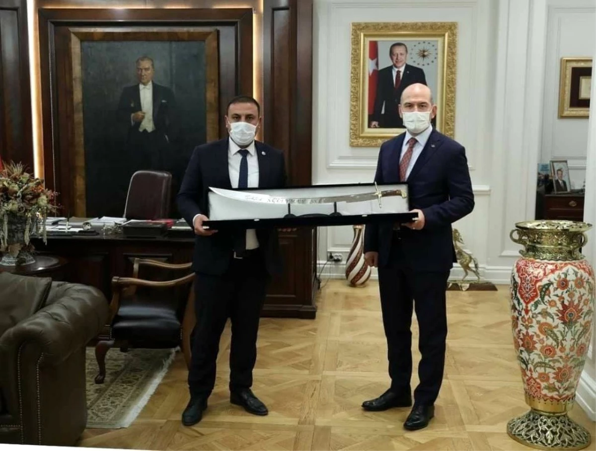 Hakanoğlu, İçişleri Bakanı Soylu\'yu ziyaret etti