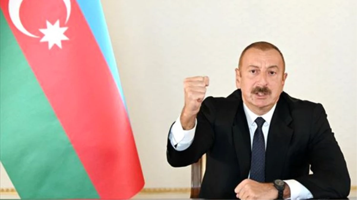 Aliyev müjdeyi verdi: İşgal altındaki Madagiz\'e Azerbaycan bayrağını diktik