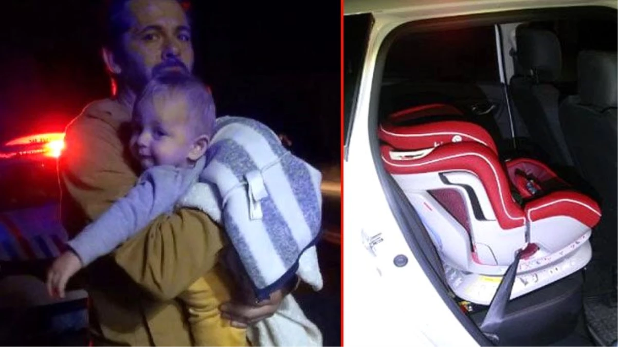 Minik Alexander\'i bebek koltuğu kurtardı, anne yaralandı