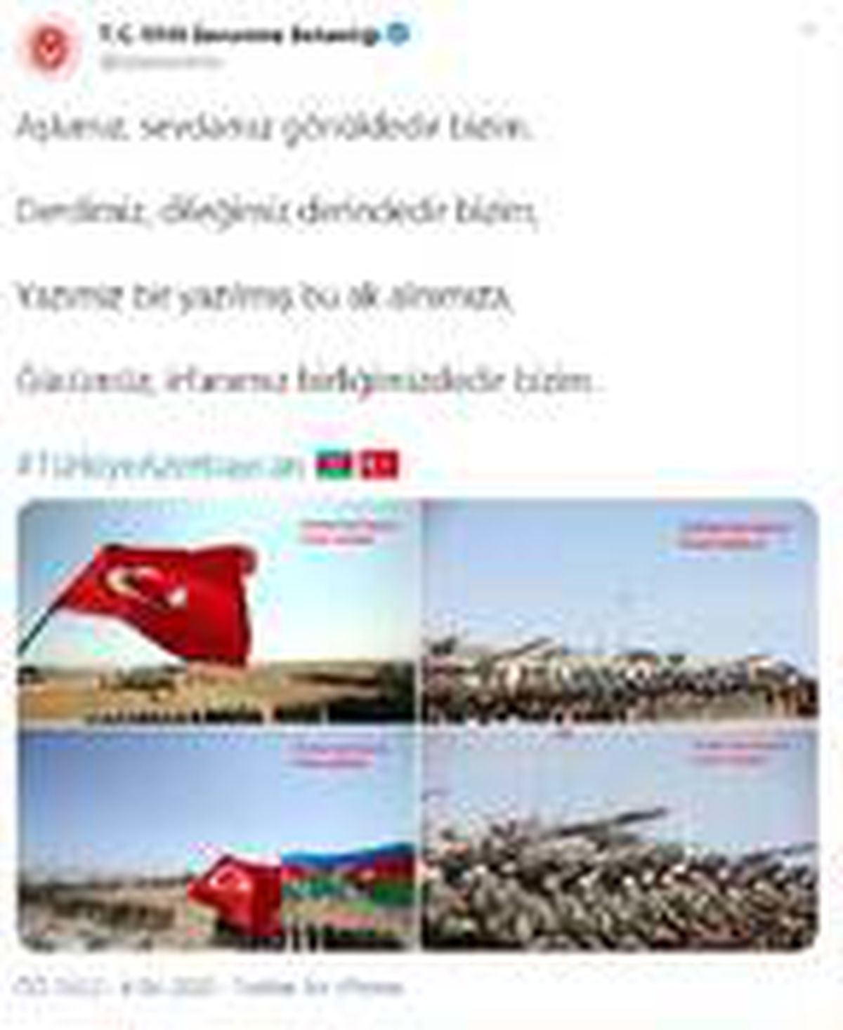 MSB\'den \'Azerbaycan\' paylaşımı