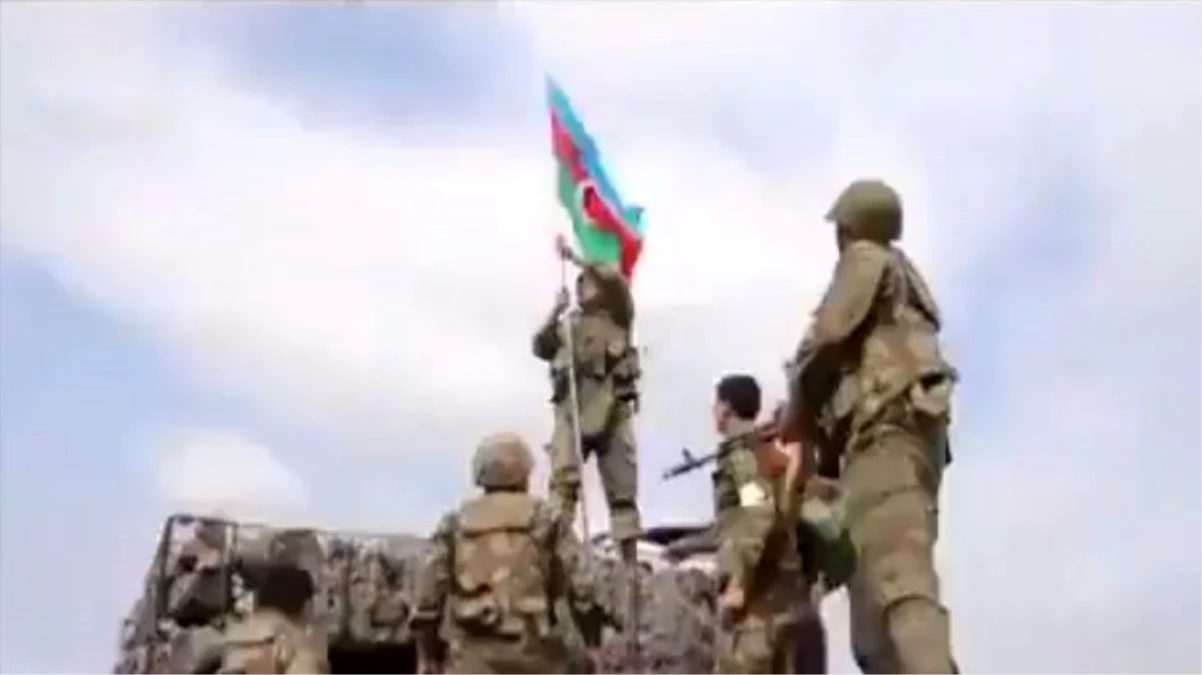Mübariz İbrahimov\'un şehit olduğu karakola Azerbaycan bayrağı dikildi