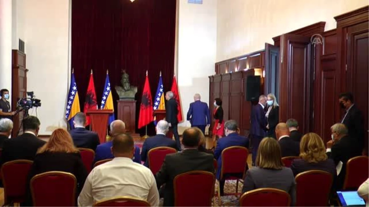 Bosna Hersek Devlet Başkanlığı Konseyi Başkanı Dzaferovic Arnavutluk\'ta
