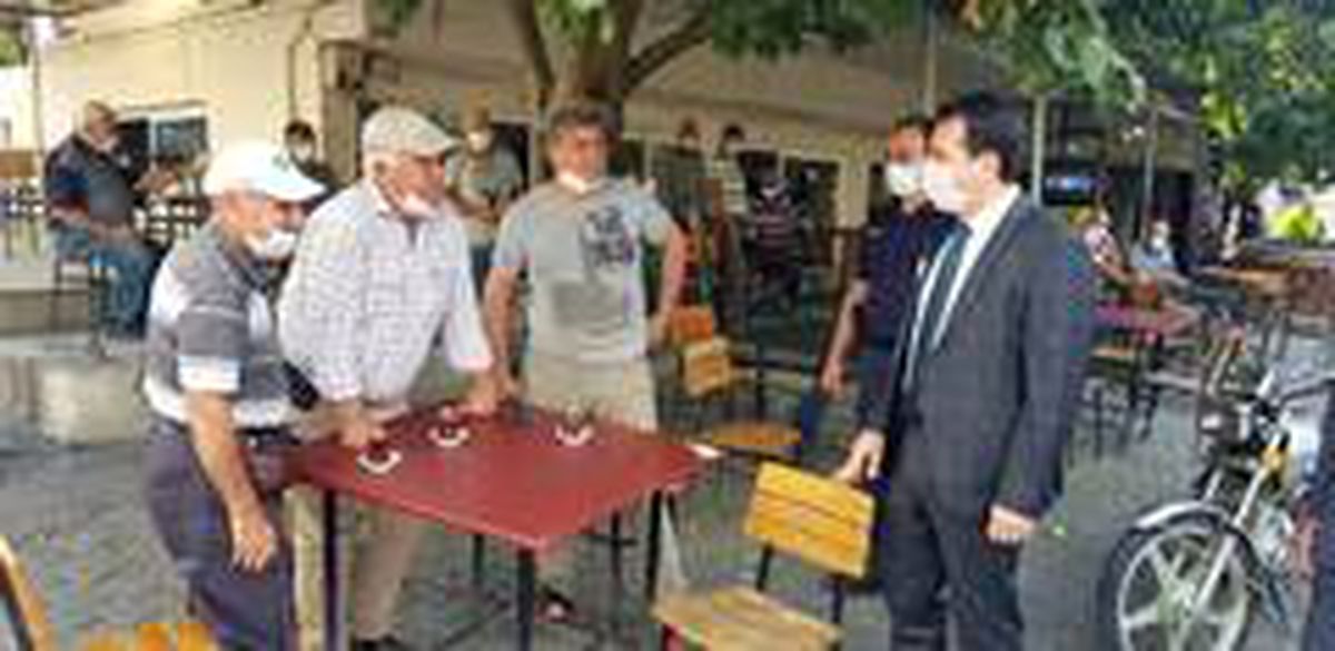 Germencik\'te Korona virüs denetimi