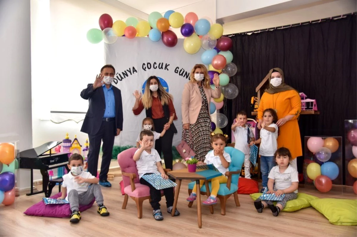 Şahin çiftinden 5 Ekim Dünya Çocuk Günü kapsamında miniklere ziyaret