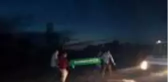 Yaktığı anıza düşerek öldü