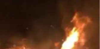 Yusufeli'nde bir ev yandı