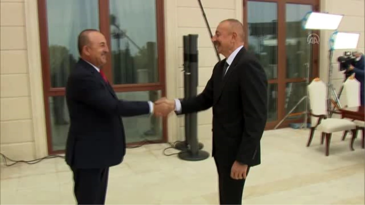 Azerbaycan Cumhurbaşkanı İlham Aliyev, Dışişleri Bakanı Çavuşoğlu\'nu kabul etti