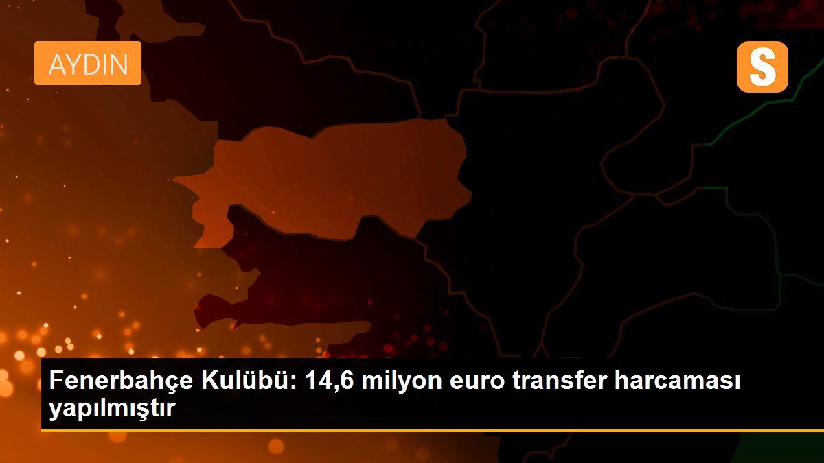 Fenerbahçe Kulübü: 14,6 milyon euro transfer harcaması yapılmıştır
