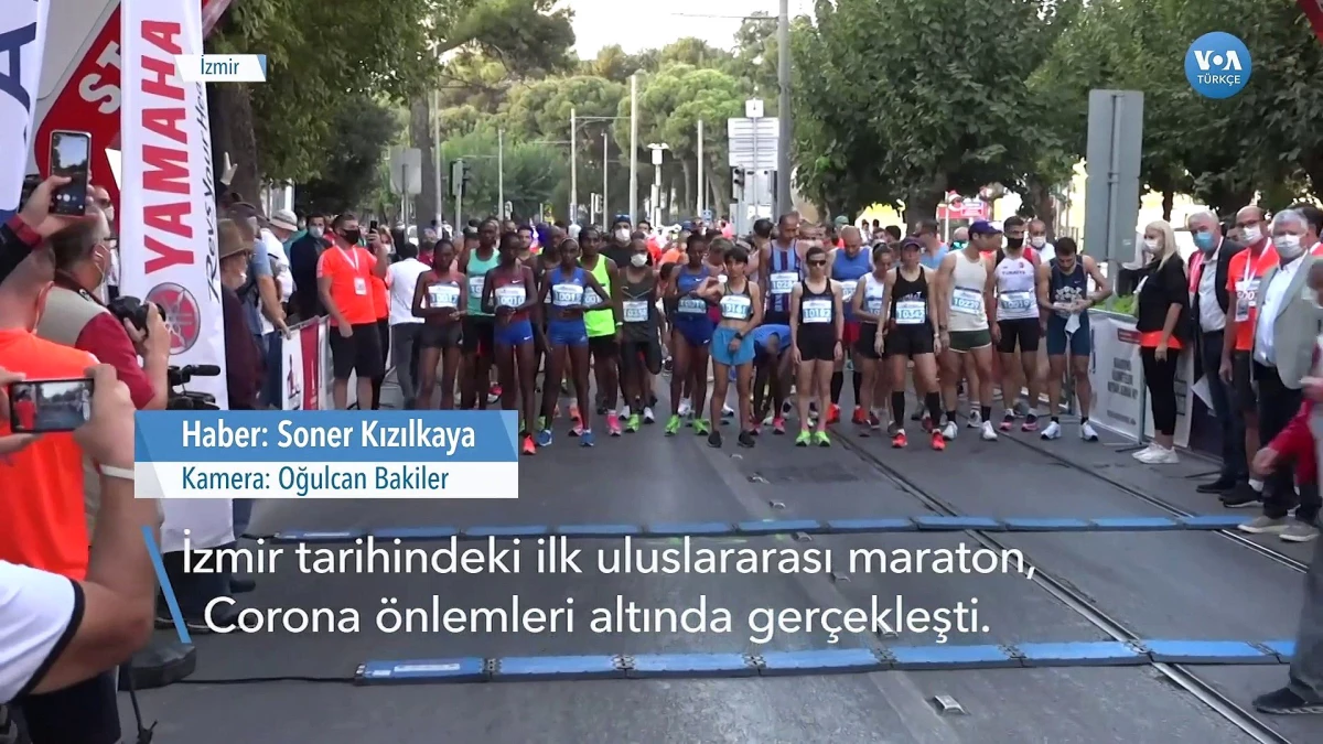 İzmir\'in İlk Uluslararası Maratonu Koşuldu