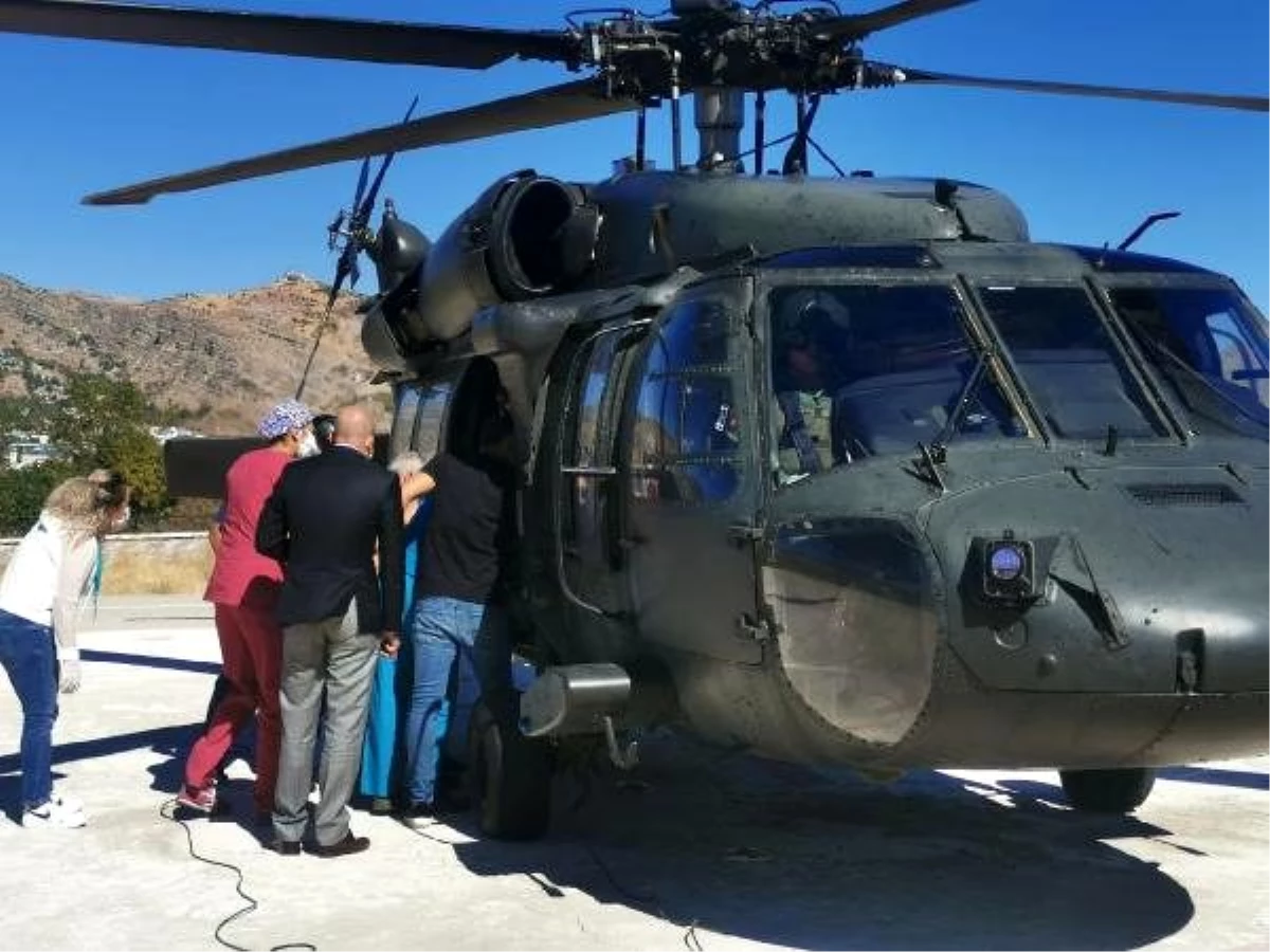 Kalp hastasına askeri helikopterle sevk