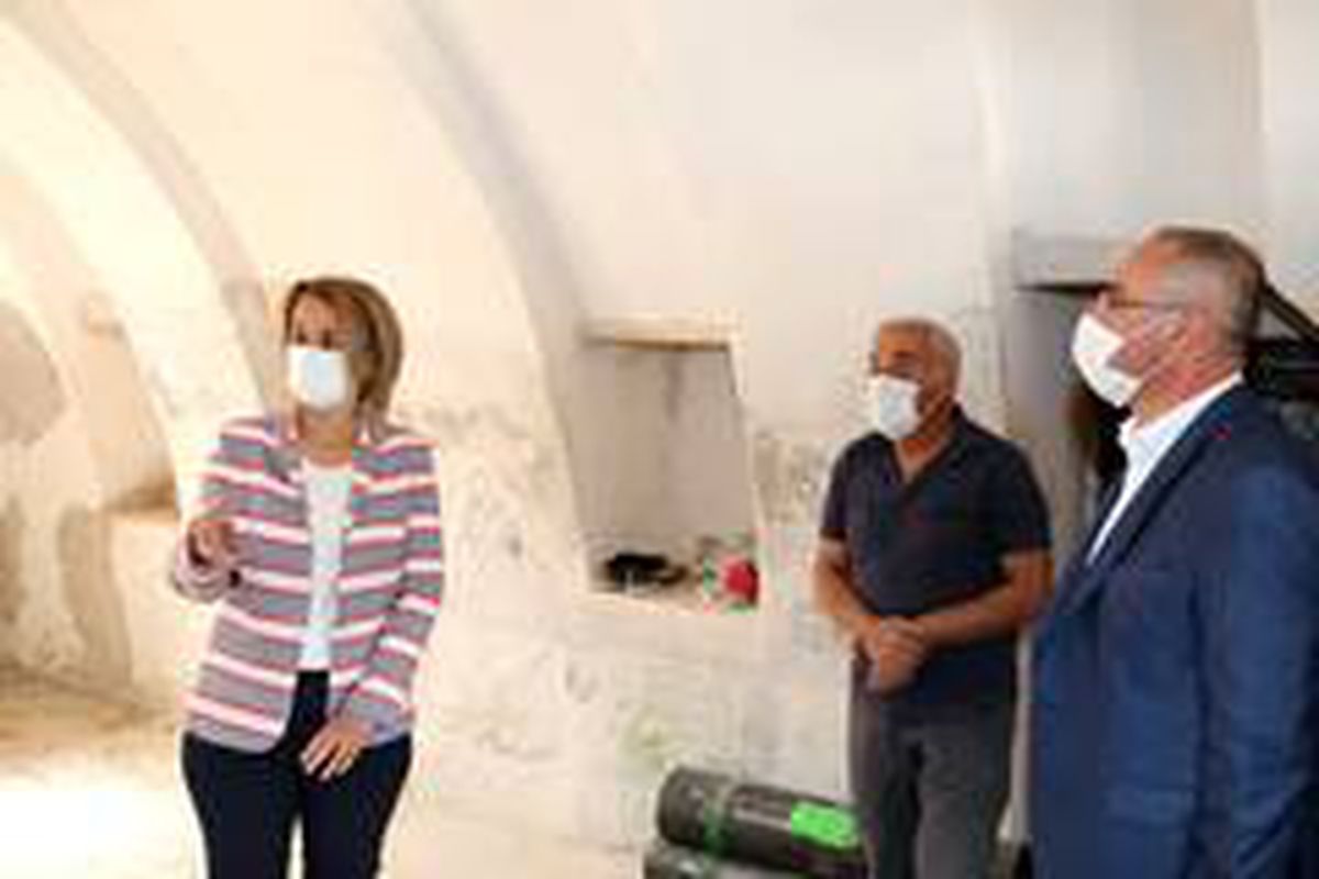 Vali Becel, Kadıncık Ana evinin restorasyonunu inceledi