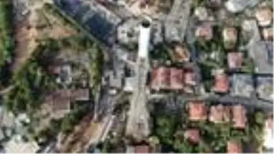 havadan fotoğraflarla Çamlıca'daki antenlerin tepesinde zorlu söküm  çalışması - Son Dakika