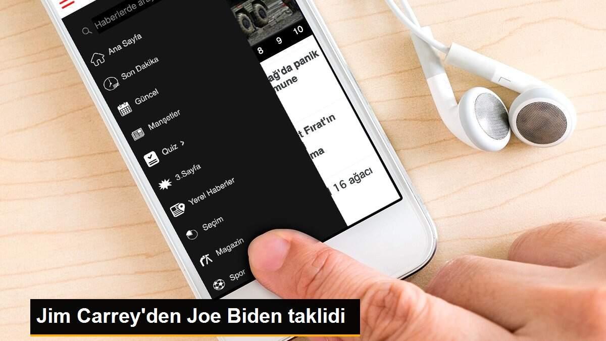 Jim Carrey\'den Joe Biden taklidi