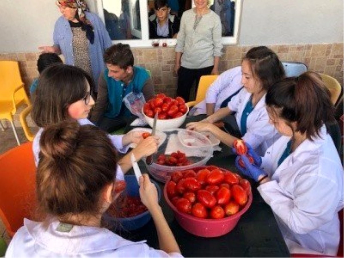 Son dakika haber | Salça yaparak hem para kazandılar hem pratik yaptılar