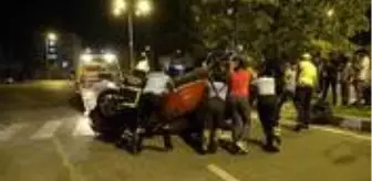 Sürücü, takla atan araçtan burnu dahi kanamadan çıktı