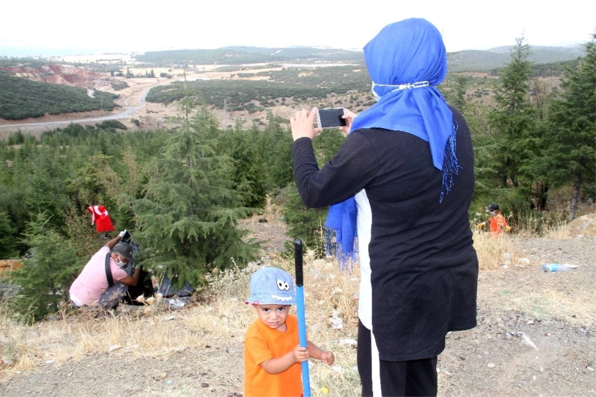 Beyşehir\'de gönüllülerden çevre temizliği