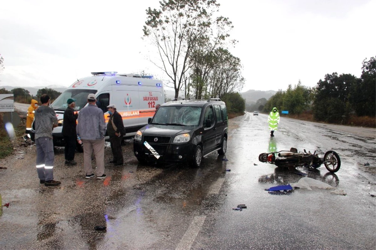 Çan\'da trafik kazası: 1 yaralı