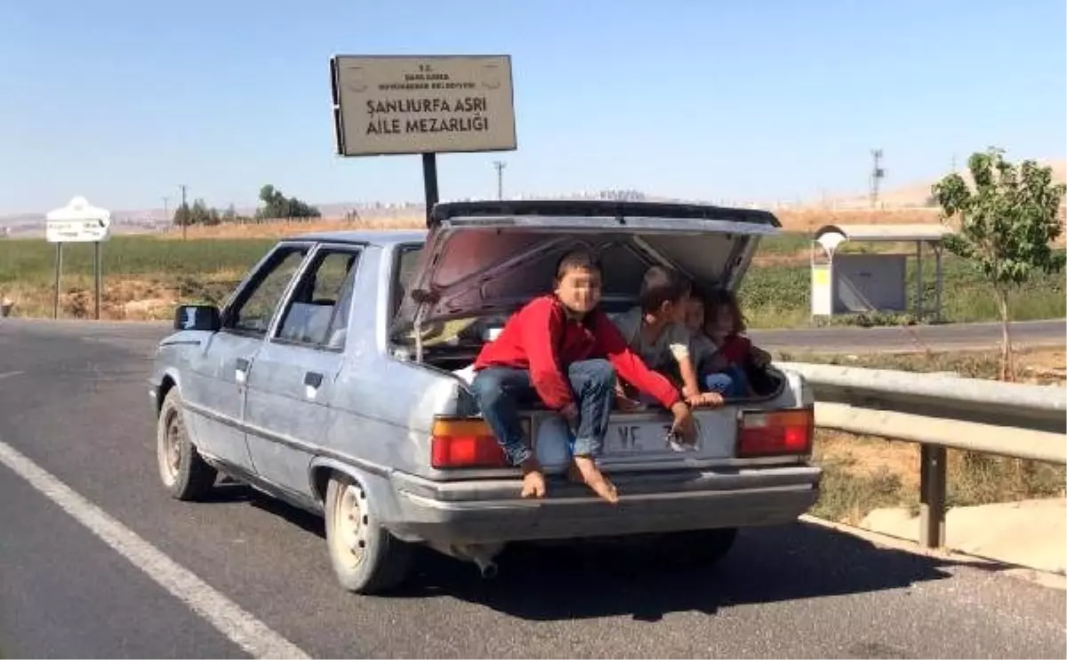 Çocukların bagajda tehlikeli yolculuğu