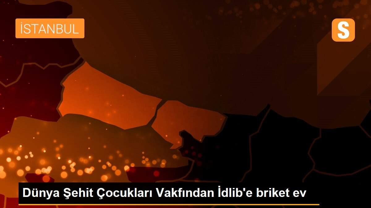 Dünya Şehit Çocukları Vakfından İdlib\'e briket ev
