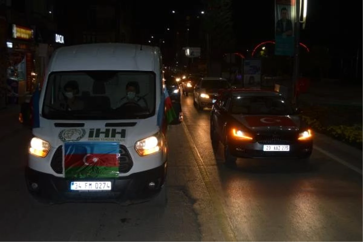 Elazığ\'dan Azerbaycan\'a destek eylemi