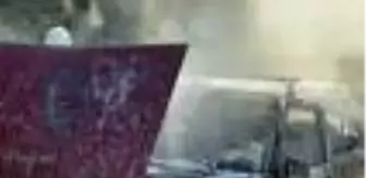 Hatay'da LPG'li otomobil yangını