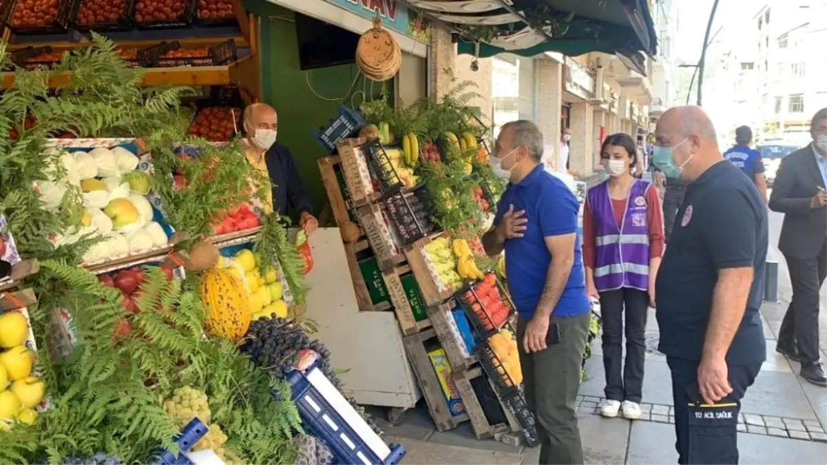 Vali Sonel, korona virüs denetiminde