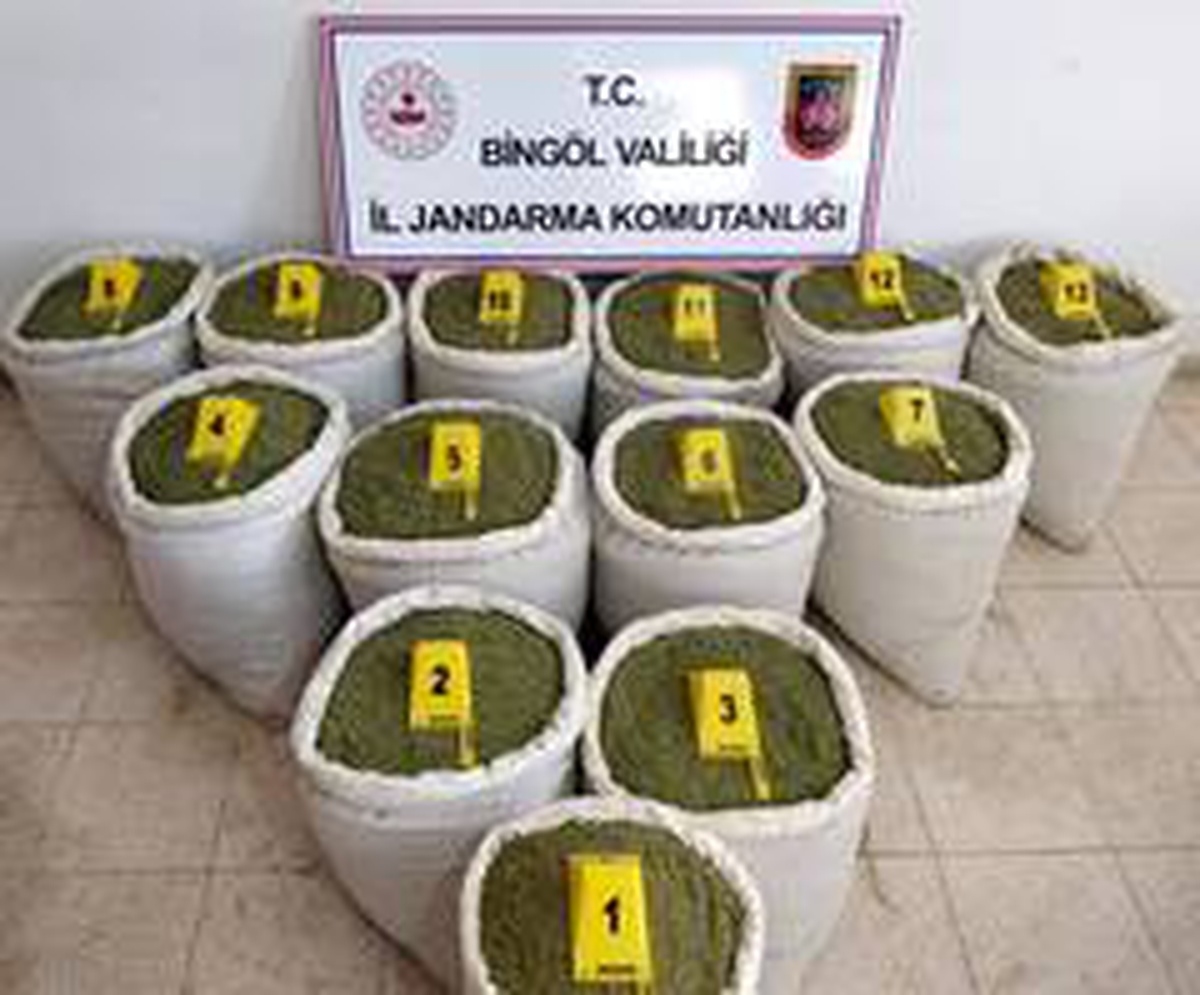 Bingöl\'de 213 kilo toz esrar ele geçirildi