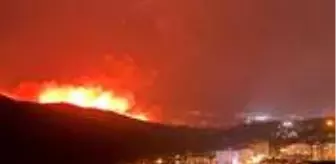 Hatay'ın Belen ilçesinde çıkan orman yangını sürüyor