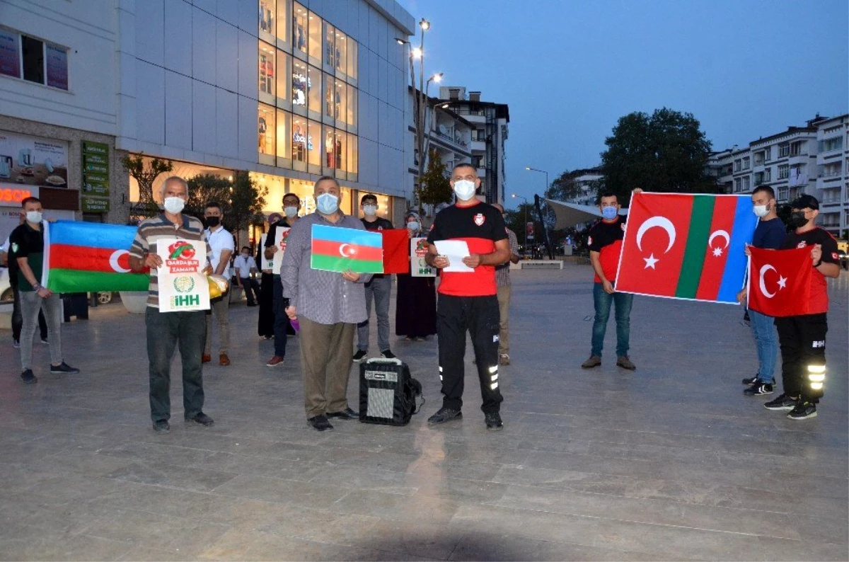 Bayburt ve Ordu İHH\'dan Azerbaycan\'a destek