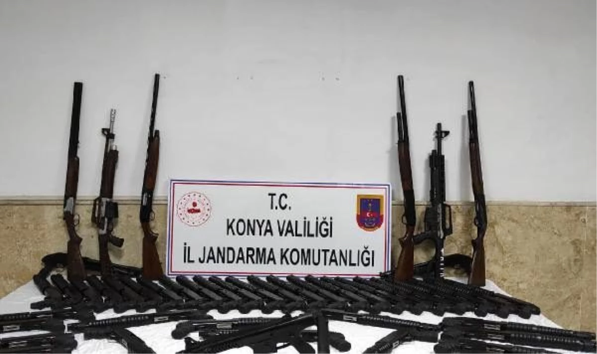 Konya\'da kaçak üretilen 65 tüfek ele geçirildi