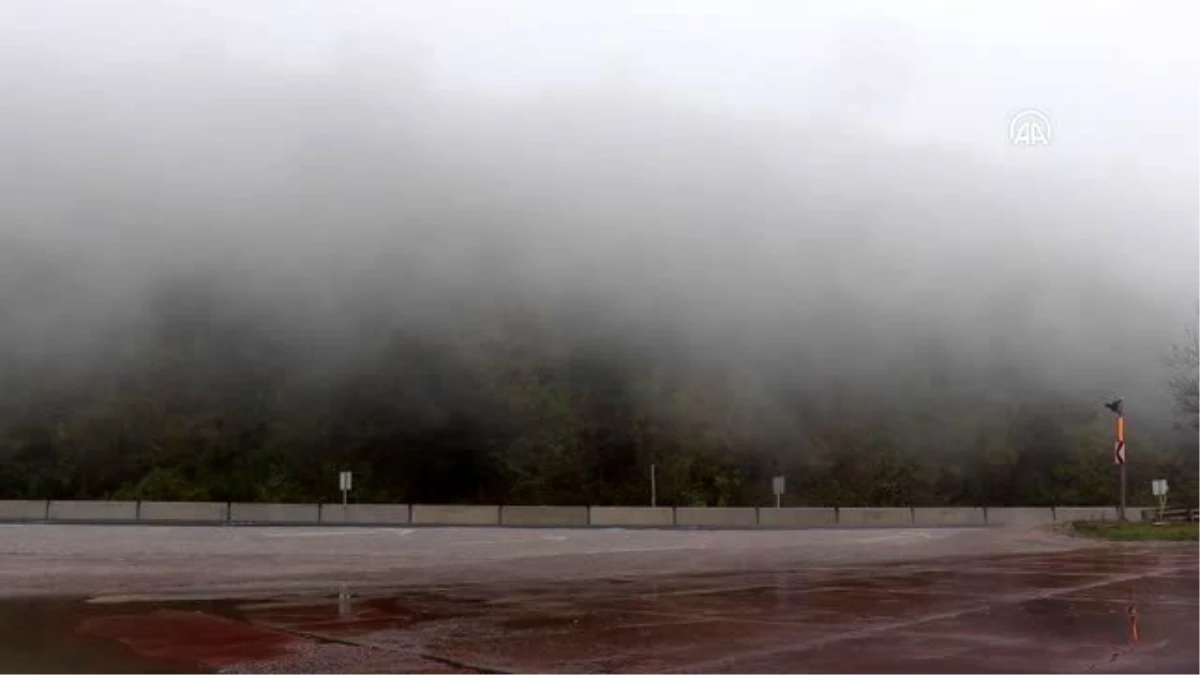 Bolu Dağı\'nda sağanak ve sis etkili oluyor