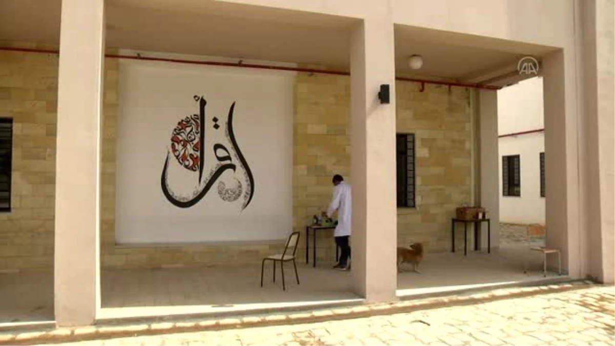 Tunuslu genç hattat Kayravan\'da duvarlara ve kubbelere can veriyor