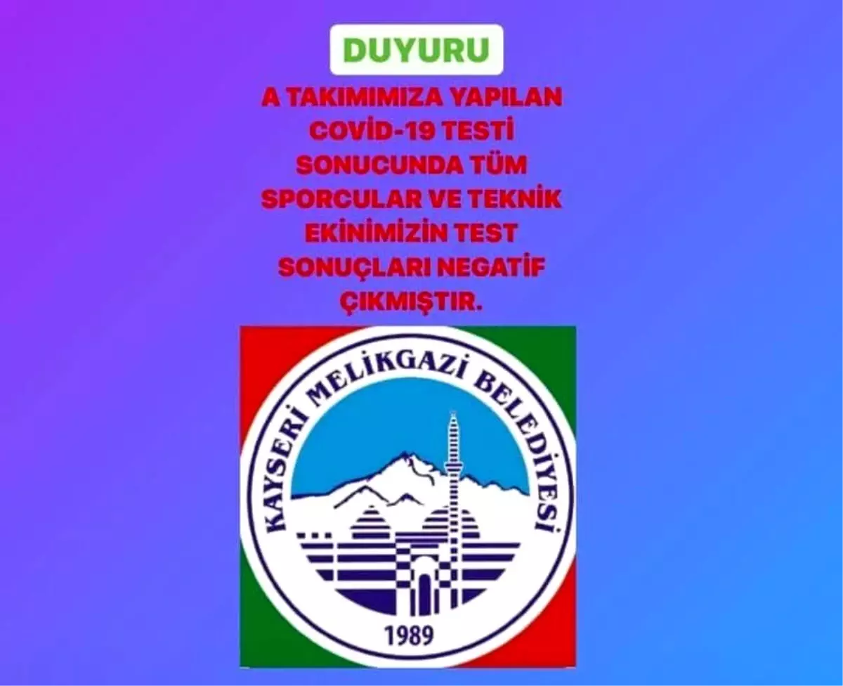 Voleybolda testler negatif