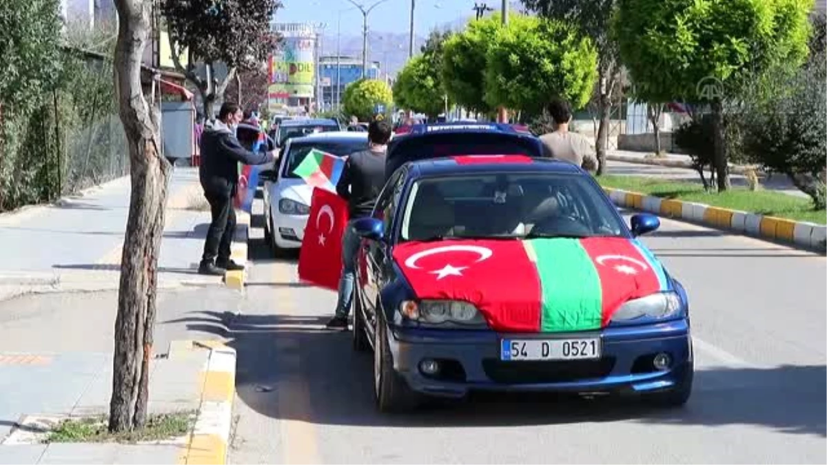 Azerbaycan\'a destek için araç konvoyu oluşturuldu