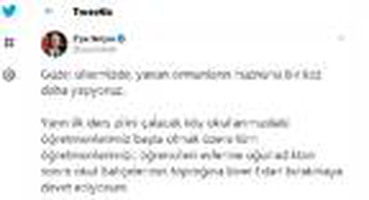 Son dakika haberleri: Bakan Selçuk\'tan öğretmenlere \'fidan dikin\' çağrısı