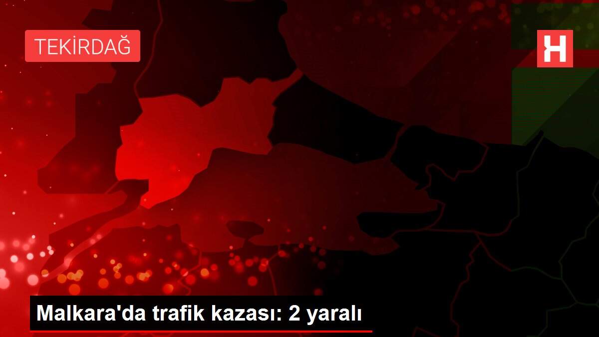 Son dakika gündem: Malkara'da trafik kazası: 2 yaralı