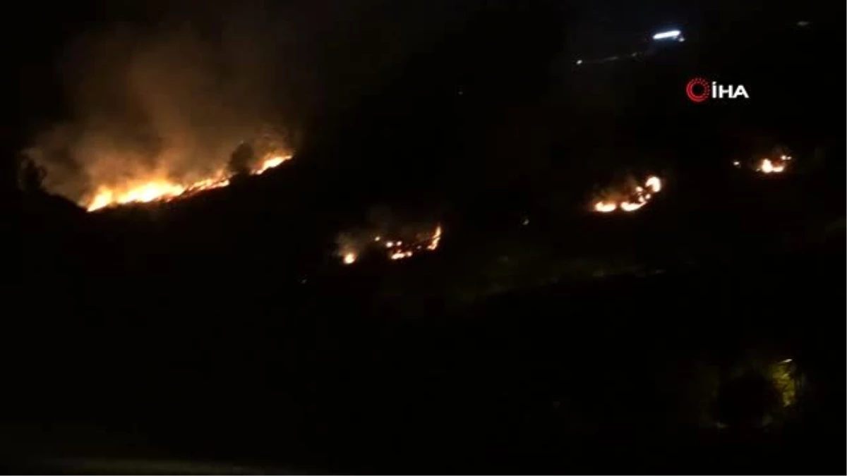 Trabzon\'un Akyazı mahallesinde örtü yangını
