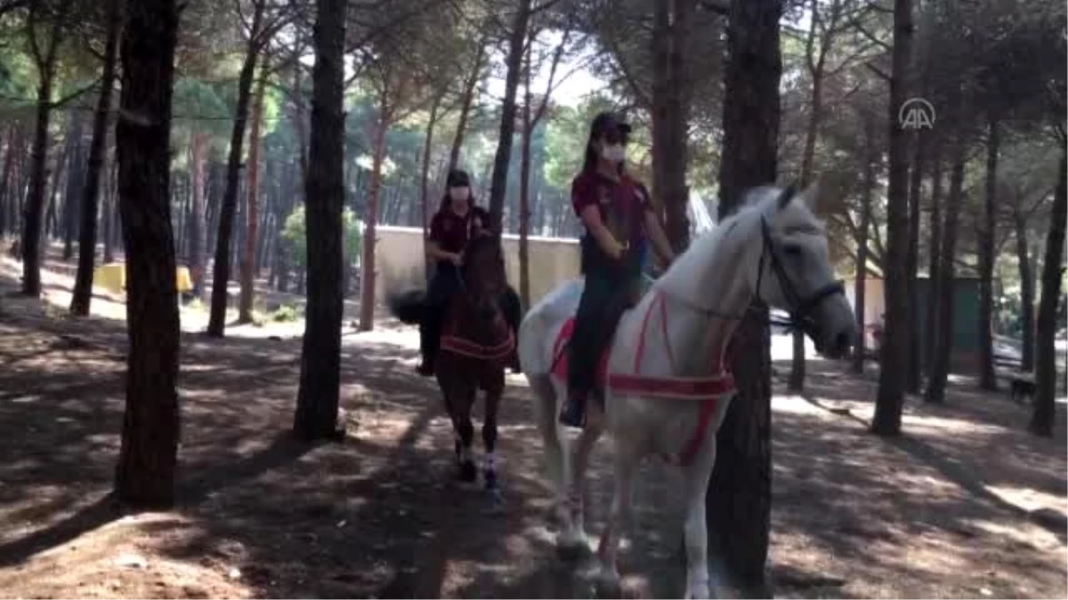 Atlı polisler, Aydos Ormanı\'nda denetim yaptı