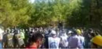 Ermenek'te maaş alamadığını öne süren madencilerin izinsiz yürüyüşü