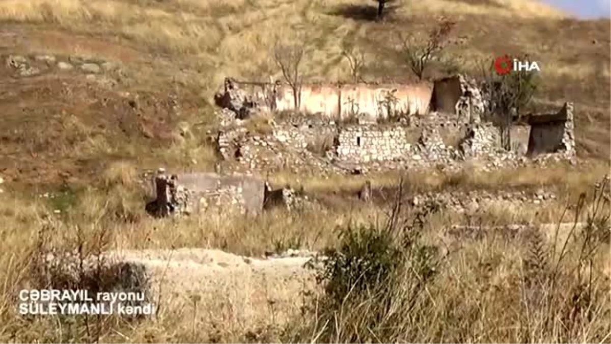 Ermenistan işgalinden kurtarılan Süleymanlı köyü görüntülendi