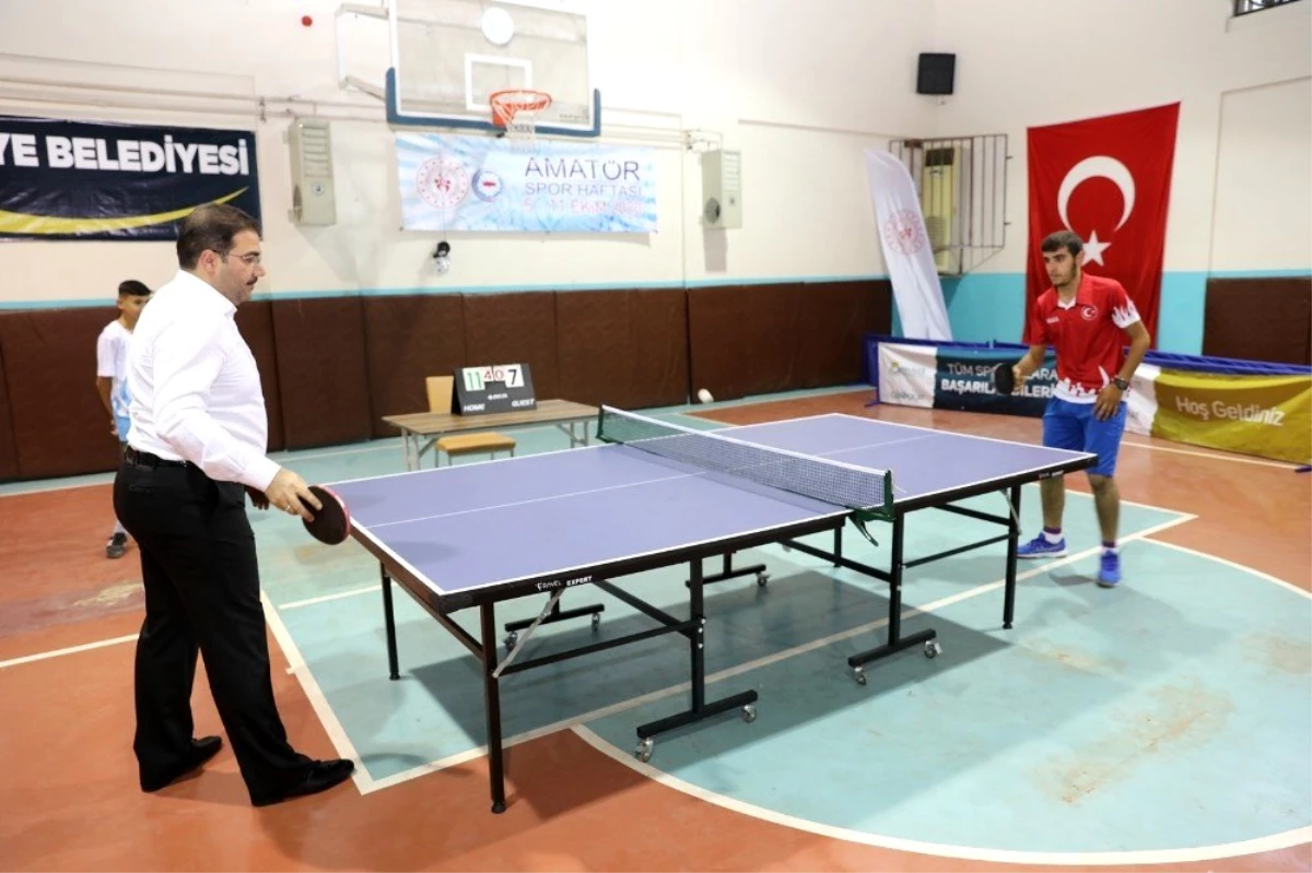 Haliliye\'de masa tenisi turnuvası düzenlendi