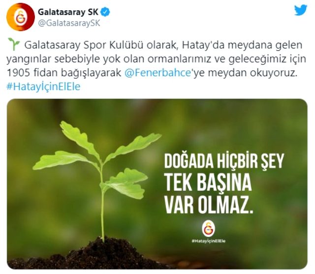 Hatay için birlik olan 3 Büyükler, sosyal medyadan birbirlerine meydan okudu Hatay için birlik olan 3 Büyükler, sosyal medyadan birbirlerine meydan okudu