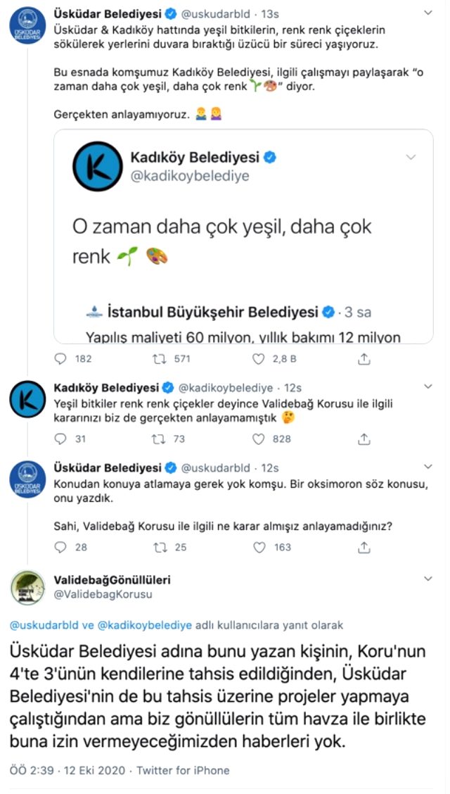 İBB'nin kararı sonrası CHP'li Kadıköy ve AK Partili Üsküdar belediyeleri sosyal medyadan tartıştı