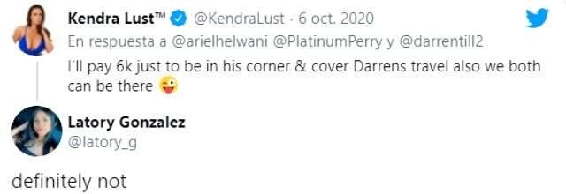 Kendra Lust'ın kafes dövüşçüsü Perry'ye para teklif etti! Dövüşçünün sevgilisi, kabul etmedi Kendra Lust'ın kafes dövüşçüsü Perry'ye para teklif etti! Dövüşçünün sevgilisi, kabul etmedi