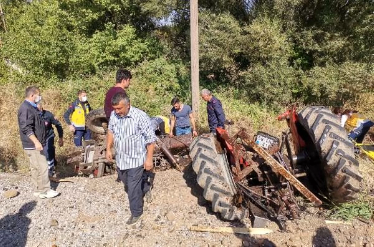 Traktör, kamyonla çarpıştı: 2 ağır yaralı