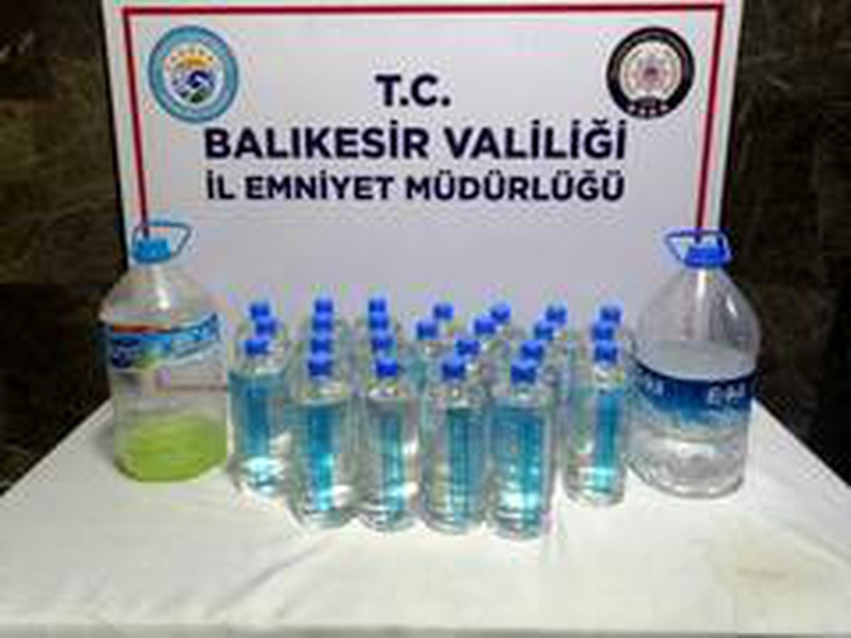 Balıkesir\'de sahte içki operasyonu