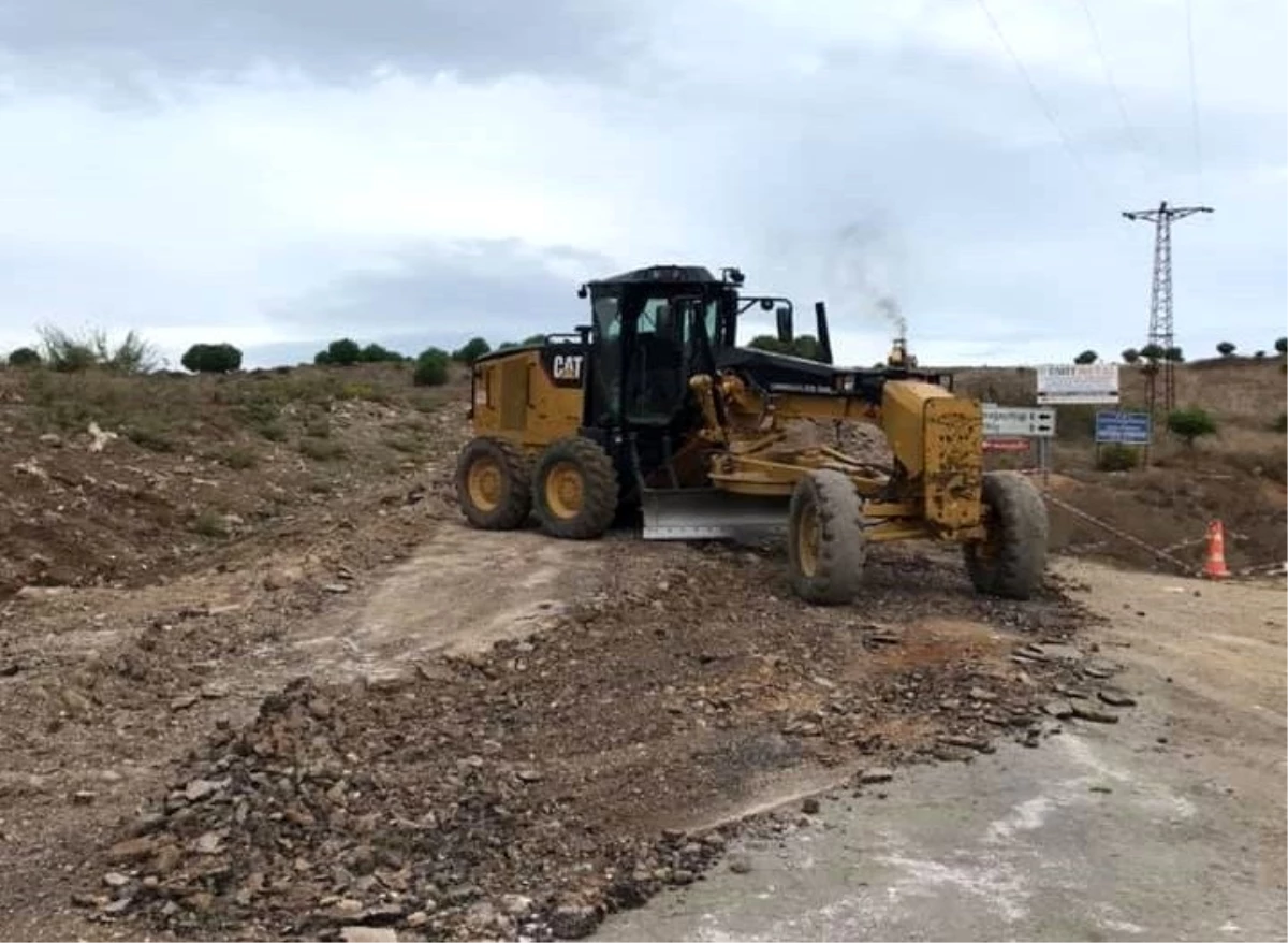 Çan\'da beton köy yolu alt yapı çalışmaları başladı